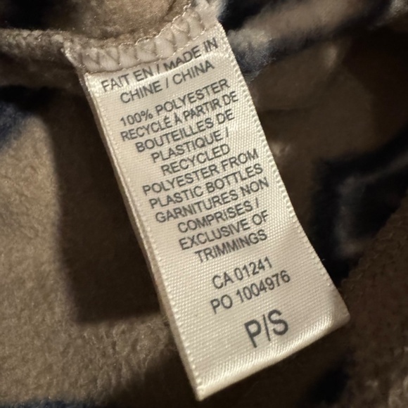 Simons Twik Aztec Fleece jacket shacket beige brown warm USS cropped cozy rare - Picture 5 of 7